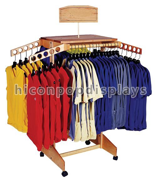 Shelving 4 Freestanding рекламы деревянный - подгонянные шкафы одежды путя розничные