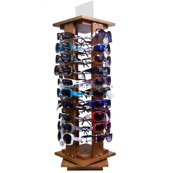 Freestanding вращая розничные дисплеи мерчандайзинга для магазина розничной торговли солнечных очков