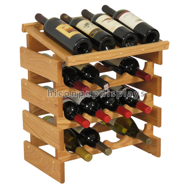 Шкаф вина пола изготовленной на заказ рекламы розницы винного магазина выставочной витрины вина деревянный