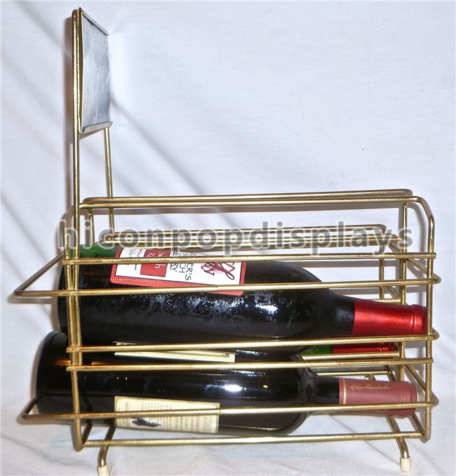 Дисплея шкафа вина провода Кунтертоп джина магазина ликера цвет коммерчески законченный золотой