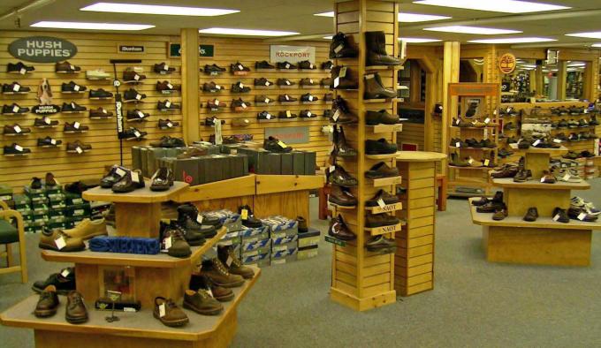 Дисплей ботинок металла выставочной витрины магазина обуви пути приспособлений 4 магазина одежды