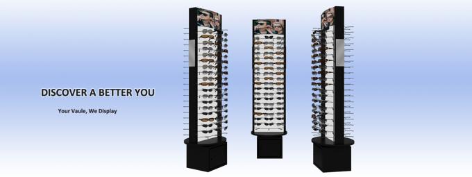 Выставочные витрины солнечных очков Slatwall, свободный дисплей ПОПА стойки для солнечных очков