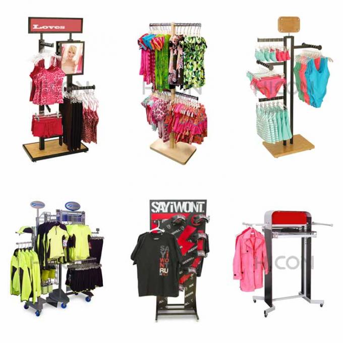 Шкаф одежды пути приспособлений 4 магазина розничной торговли магазина одежды Eco дружелюбный