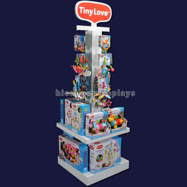Китай 4 - Дисплей продукта магазина розничной торговли полки дисплея игрушки крюка пути верхней деревянной покрашенный белизной поставщик