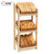 Розничный пол стоя деревянная выставочная витрина хлеба для магазина/продовольственных магазинов пекарни поставщик